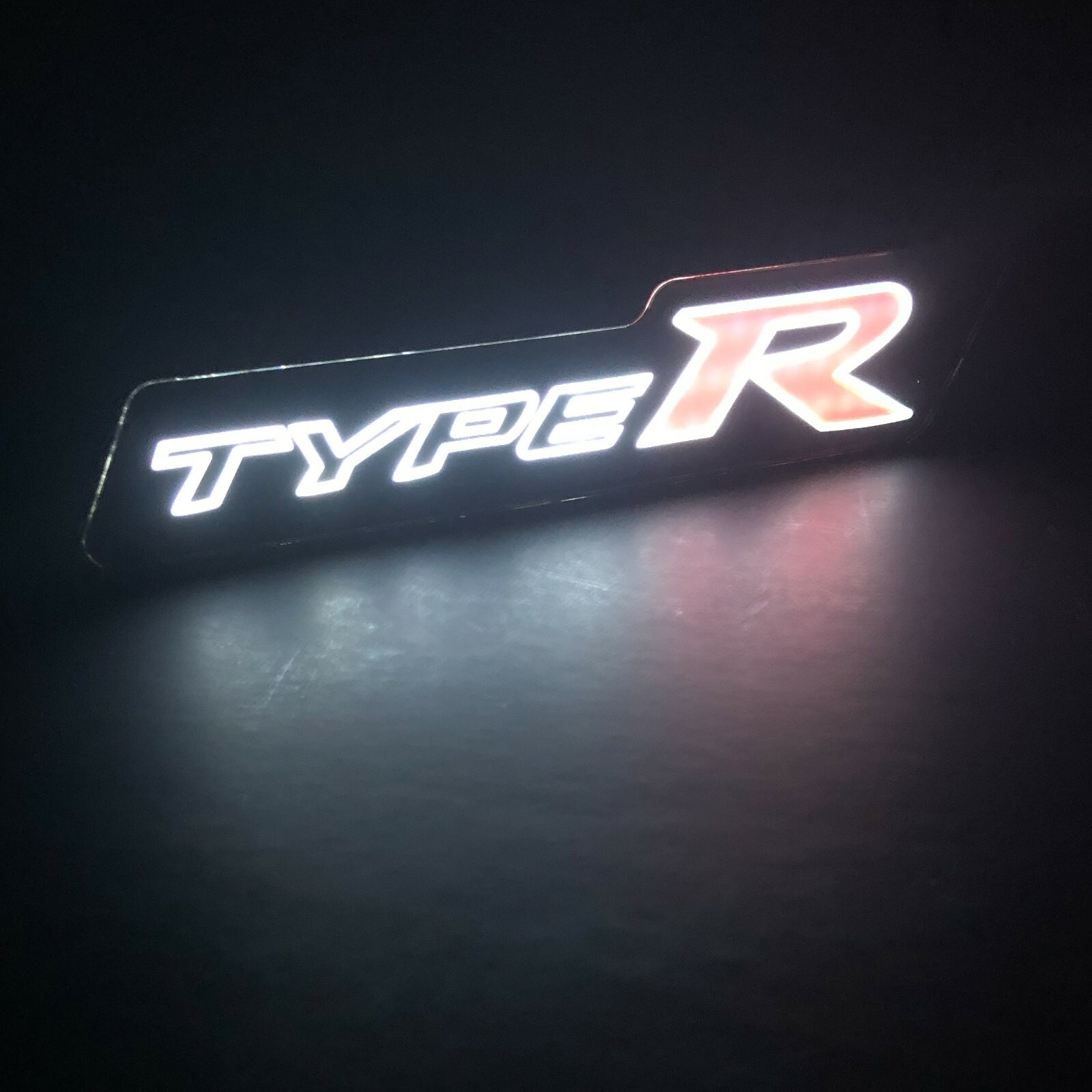 X1 TYPE-R LED Lights Illuminated Car Front Grille Badges Emblem Universal