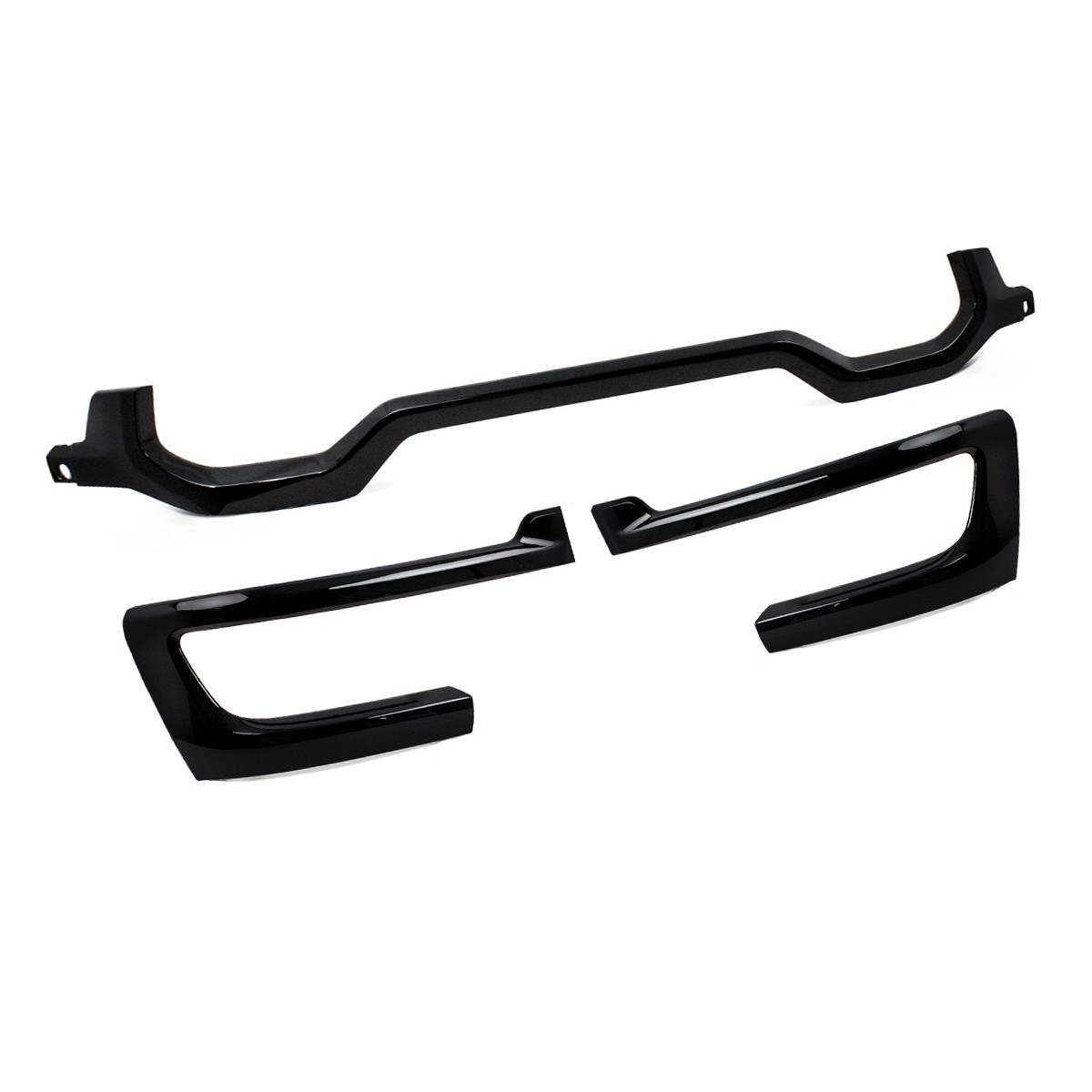 Diamond Black For RAM 2500 3500 2025-2026 Front Grille Lower Molding Trim 3PCS