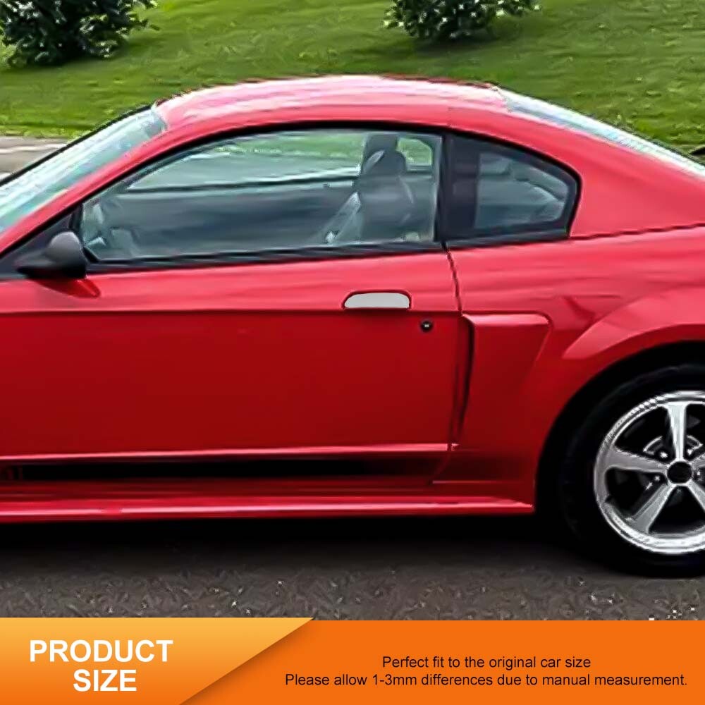For Ford Mustang 1999-2004 Chrome Door Handles Cover Trims Shell Accessories Set