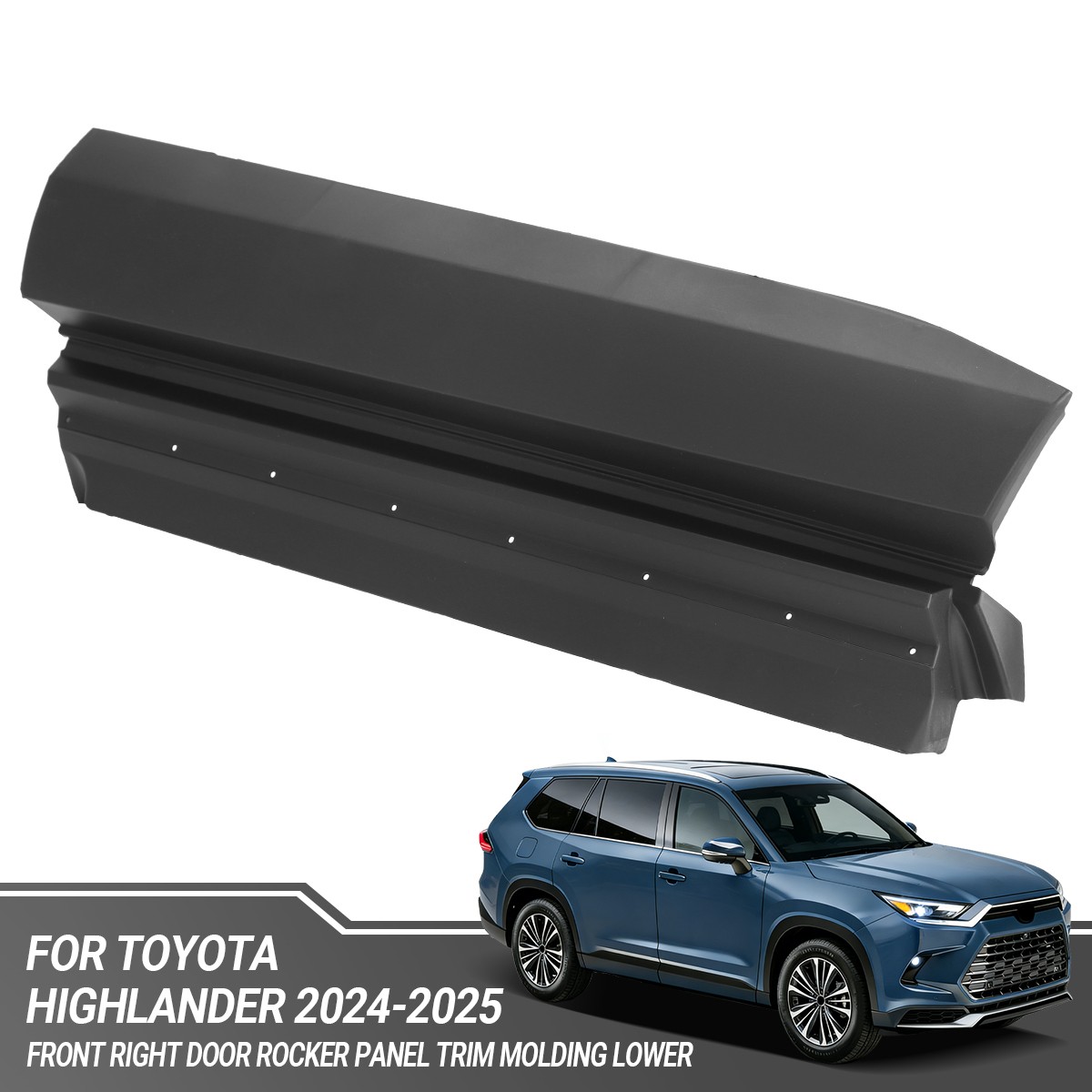 Front Right Door Lower Molding Trim 75071-0E200 For 2024-2025 Toyota Highlander