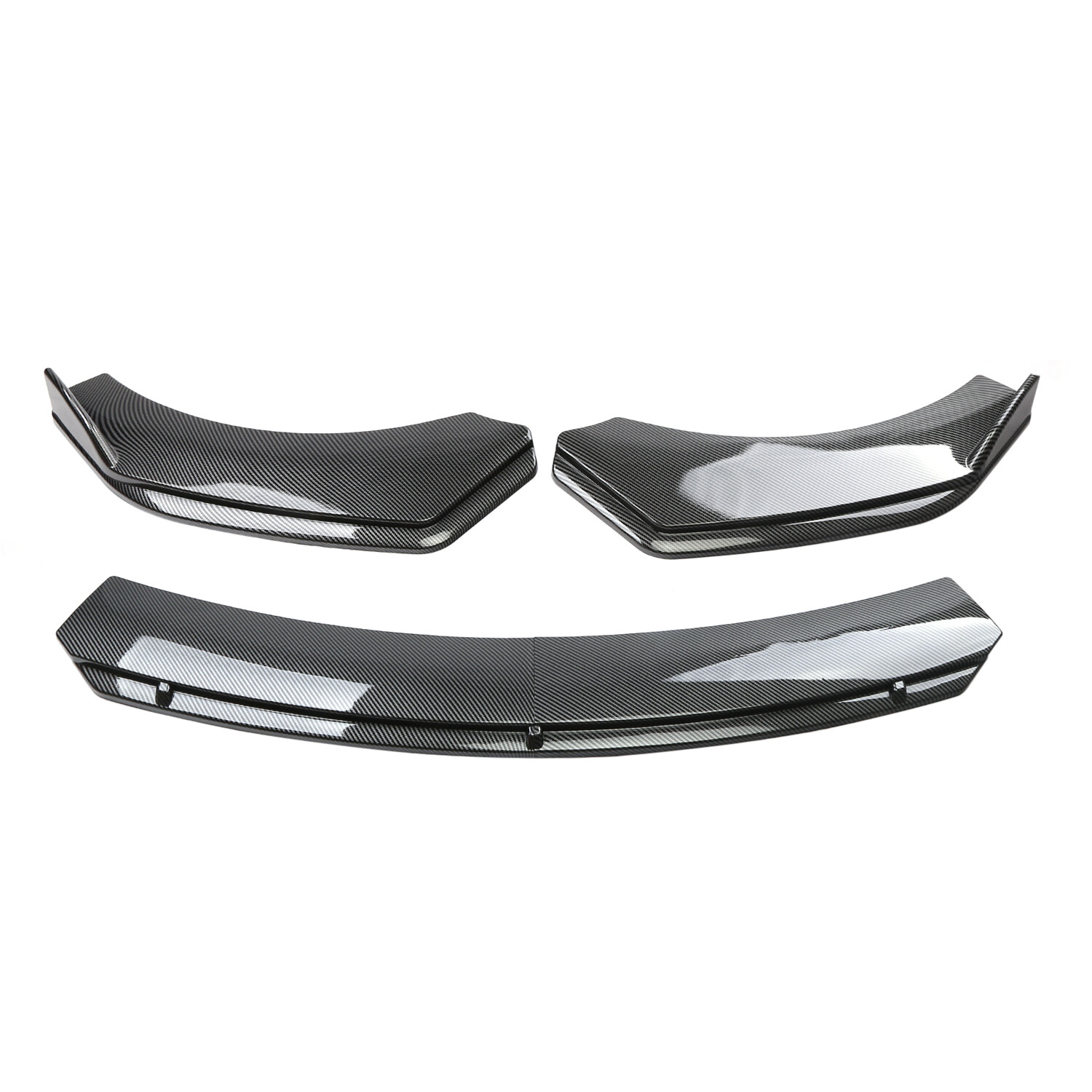 Front Bumper Lip Spoiler Splitter 4Pcs For Honda Accord Carbon Fiber Style