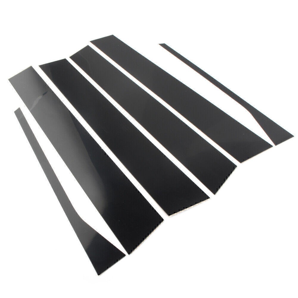 Pillar Posts Door Trim Glossy Black Cover FOR VW Jetta Sedan 2006-2010 (6pcs)