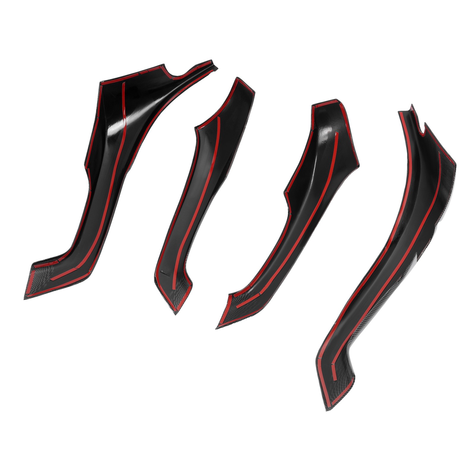 KUAFU Carbon Style Interior Door Armrest Cover Trim For Acura TSX 2009-2014 4Pcs