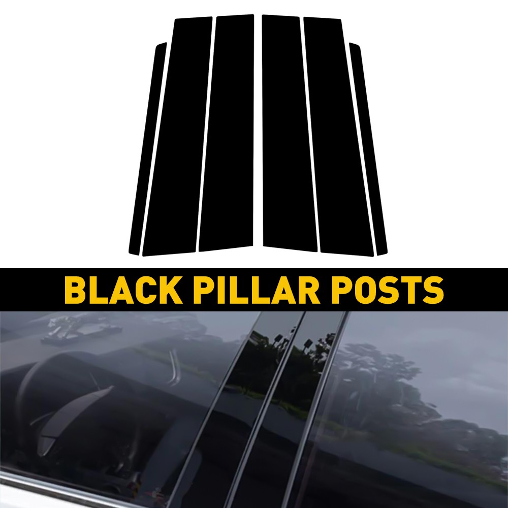 6X Car Pillar Post Trim Decorative Cover For 2011-2019 Ford Explorer Accessories