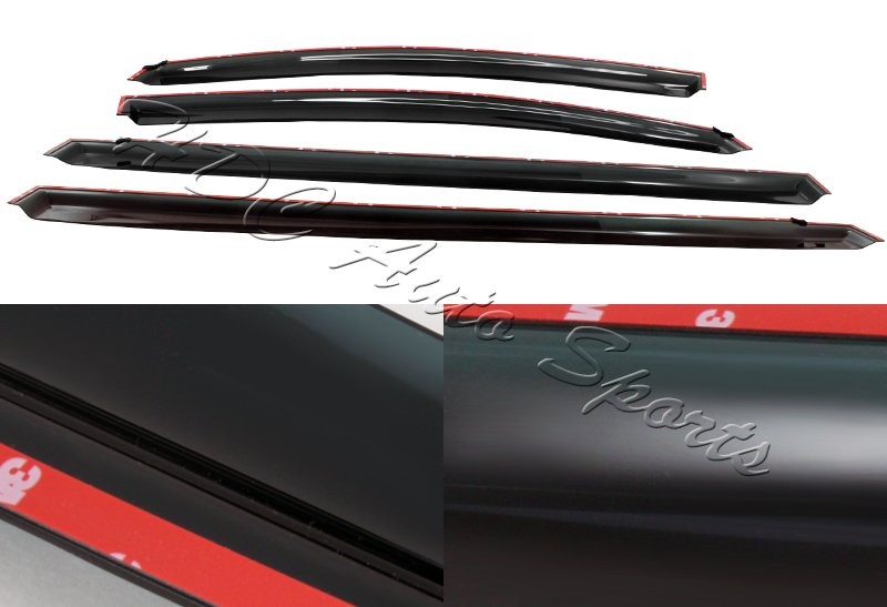 For 2011-2019 Toyota Sienna Smoke Weather Shield Guard Shade Door Window Visor