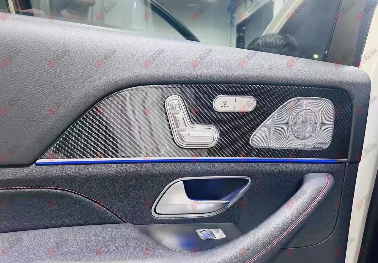 For Benz S-Class GLS450 580 GLS63 AMG 20-26 Dry Carbon Fiber Car Inner Trim Kits