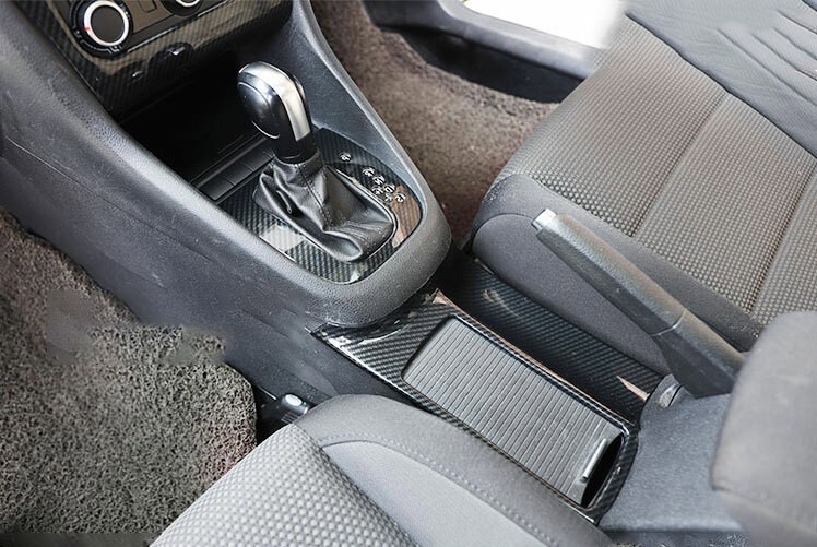Middle Console Gear Shift Frame For 2010-13 Volkswagen Golf MK6 RHD Carbon Fiber