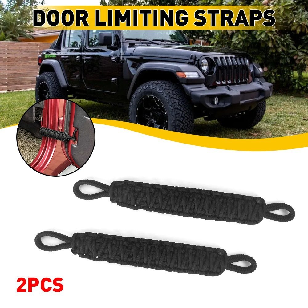 For Jeep Wrangler JK/JL 1976-2021 Car Door Limiting Straps Belt Accessories 4PCS
