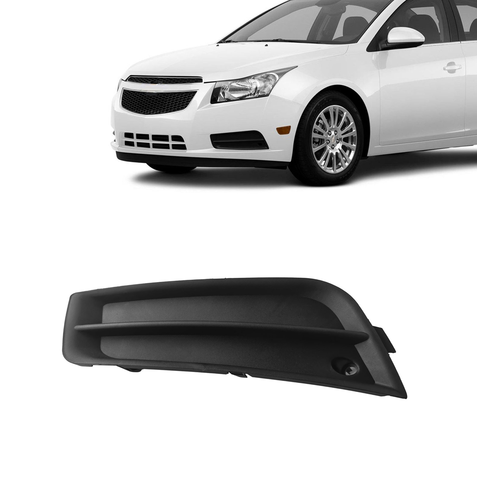 For 2011-2014 Chevy Cruze Left Driver Side Bumper Insert Fog Light Cover