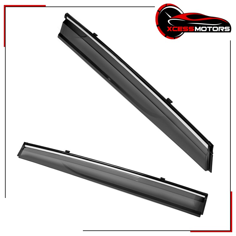 Fits 15-24 Nissan Murano Z52 Window Visors w/ Chrome Trim 4PCS – Polycarbonate