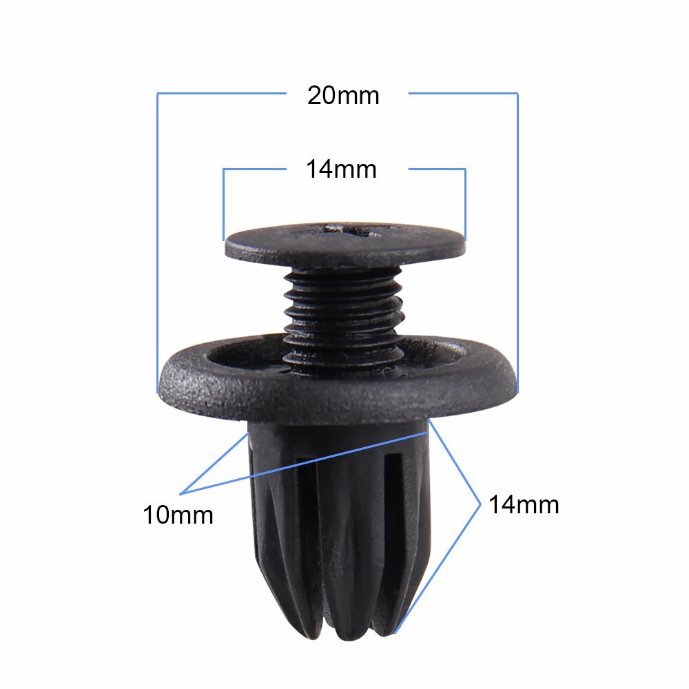 121Pc Plastic Rivets Fastener Push Clips Fender Door Hood Bumper For Honda Acura