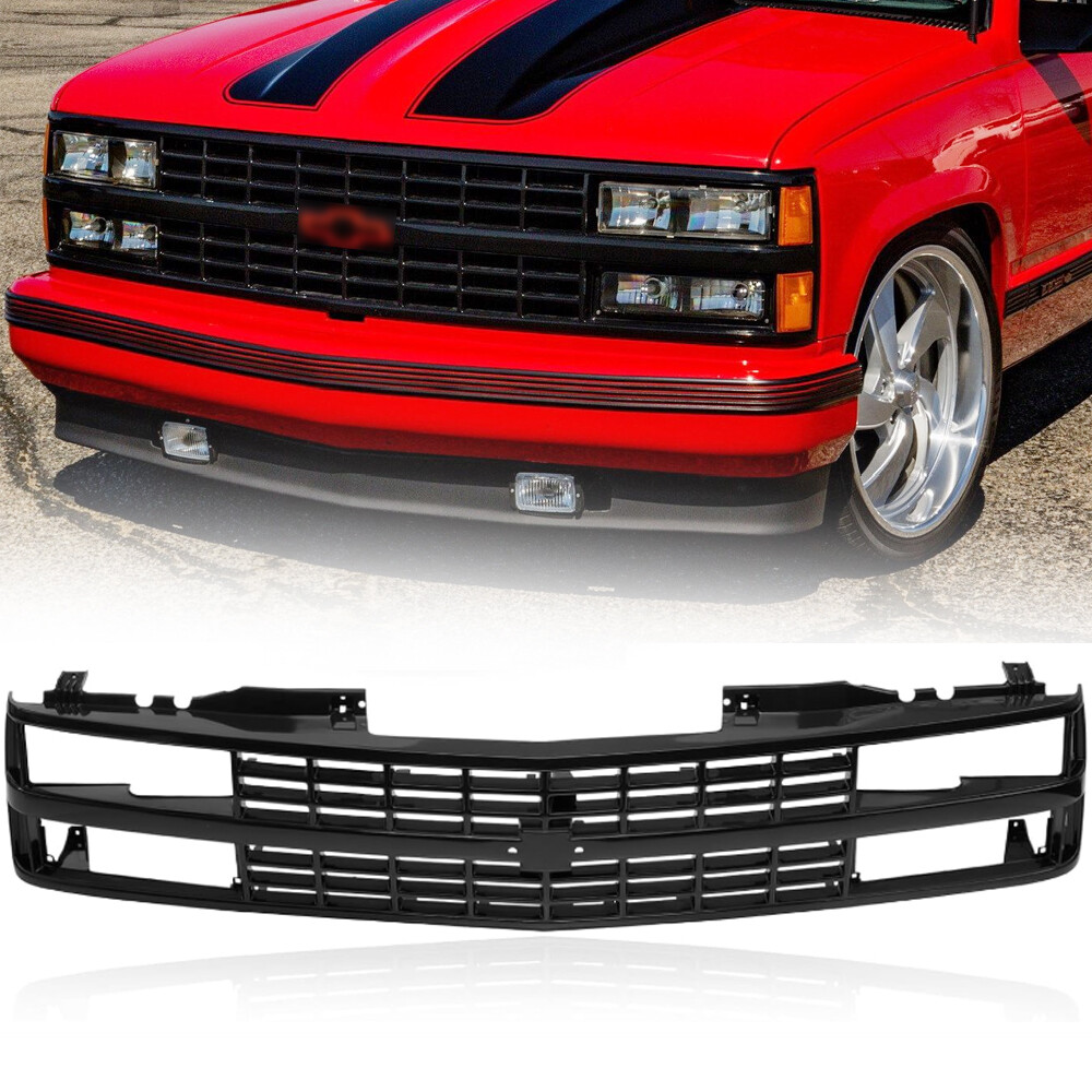 Black Grille w/Insert For 1988-1993 Chevy C/K Truck Blazer Suburban 1500 2500