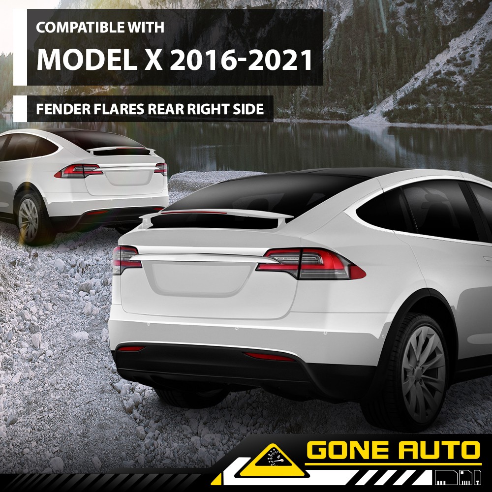 Fit For 2016-2023 Tesla Model X Right Rear Fender Wheel Flare Molding Trim Arch