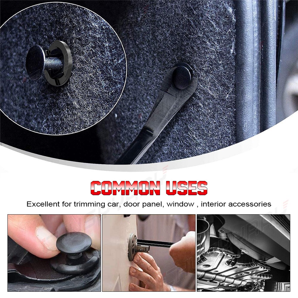 100 Pc Clips Fastener Bumper Hood Fender Splash Guard Retainer for Honda Acura