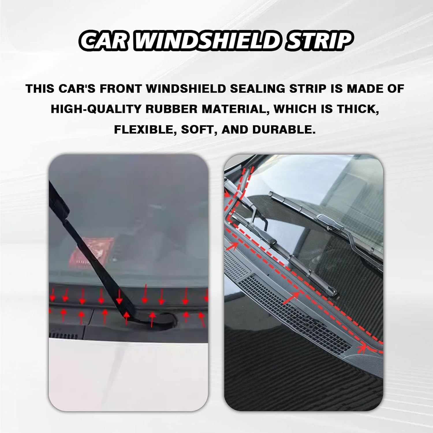 6ft Car Front Windshield Panel Seal Strip Sealed Moulding Trim For Mini Cooper