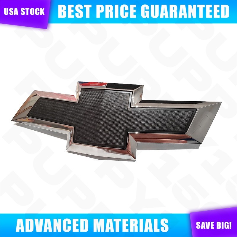For Impala Front & Tailgate Bowtie Emblem Chrome Black Liftgate Badge 2014-2020