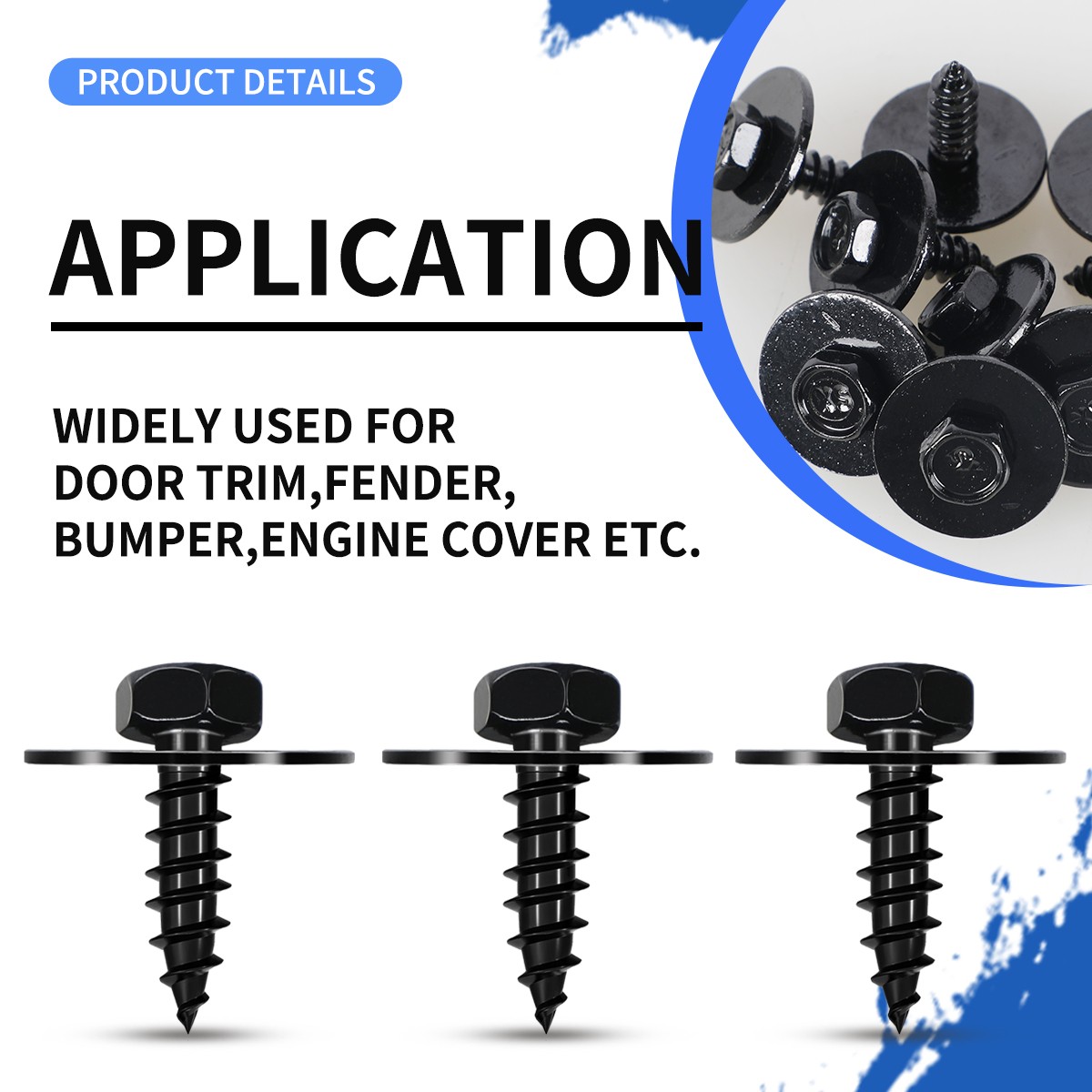 100pcs Head Screws Underbody Shields Splash Guard Retainer For BMW E88 E46 X2