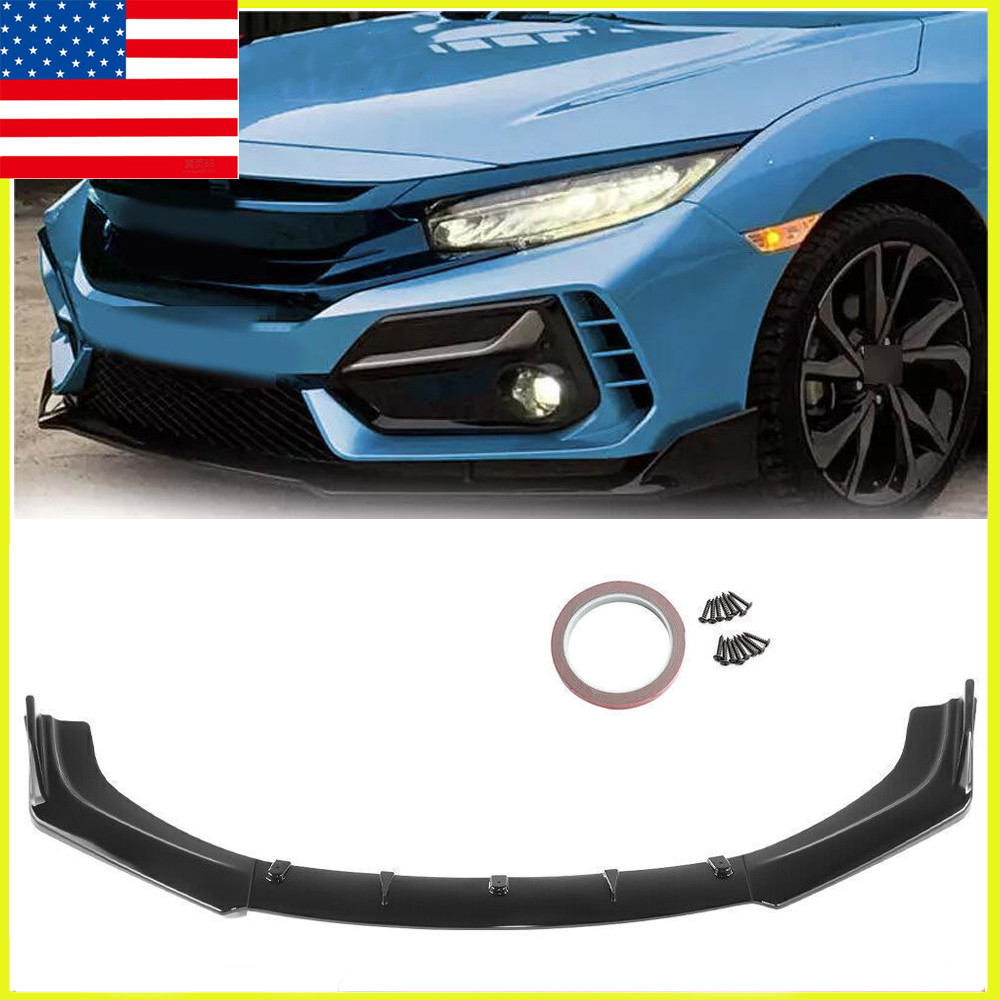 front bumper lip glossy black spoiler bumper chin splitter bumper lip splitter