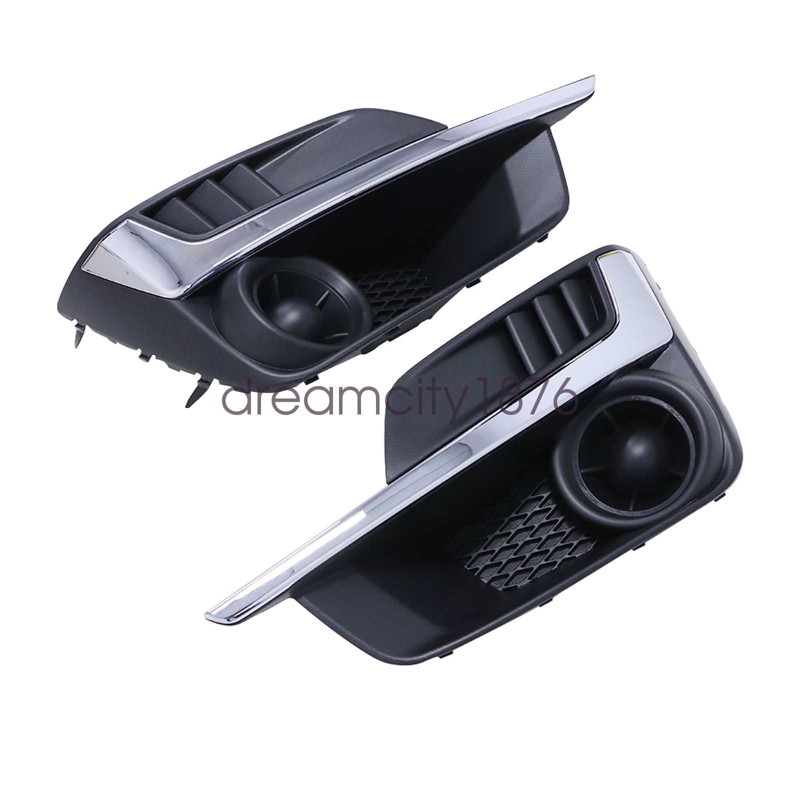 2PCS Left+Right Front Bumper Fog Light Cover Bezel for 2015-2016 Subaru Impreza
