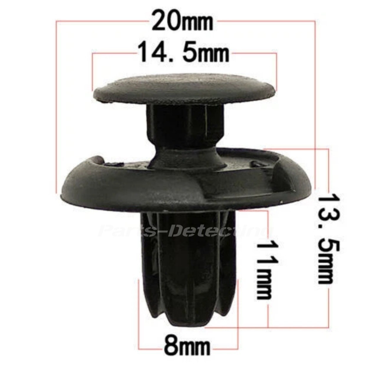 ✅100Pcs Bumper Clips Car Auto Fender 6 7 8 9 mm Trim Push Pin Rivet Fastener⭐