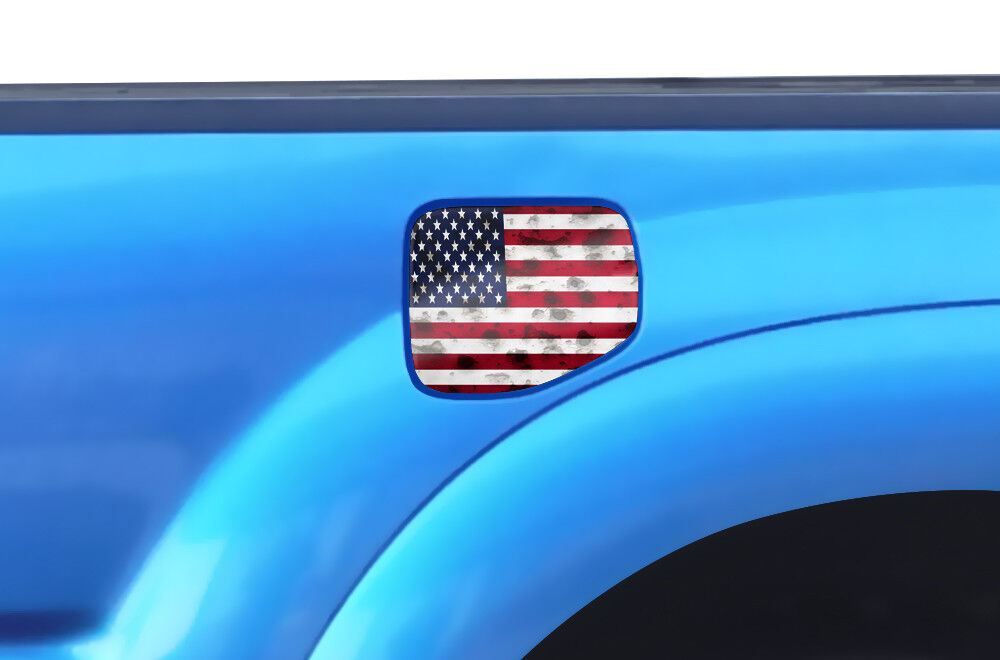 Gas Cap Decal Fuel Door Graphic Sticker For Toyota Tacoma 2005-2015 USA FLAG