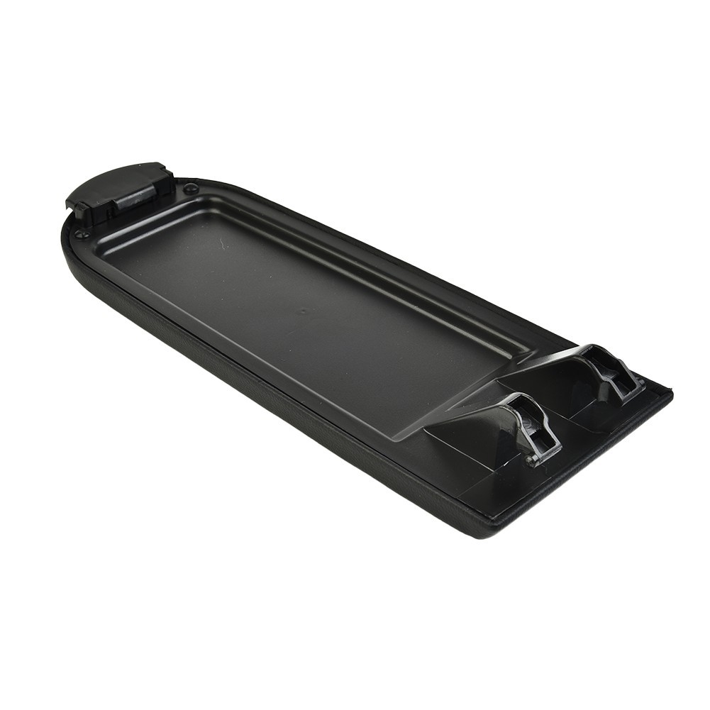 Interior Armrest Cover Inner Black PU Leather Auto ABS Plastic 1999-2005