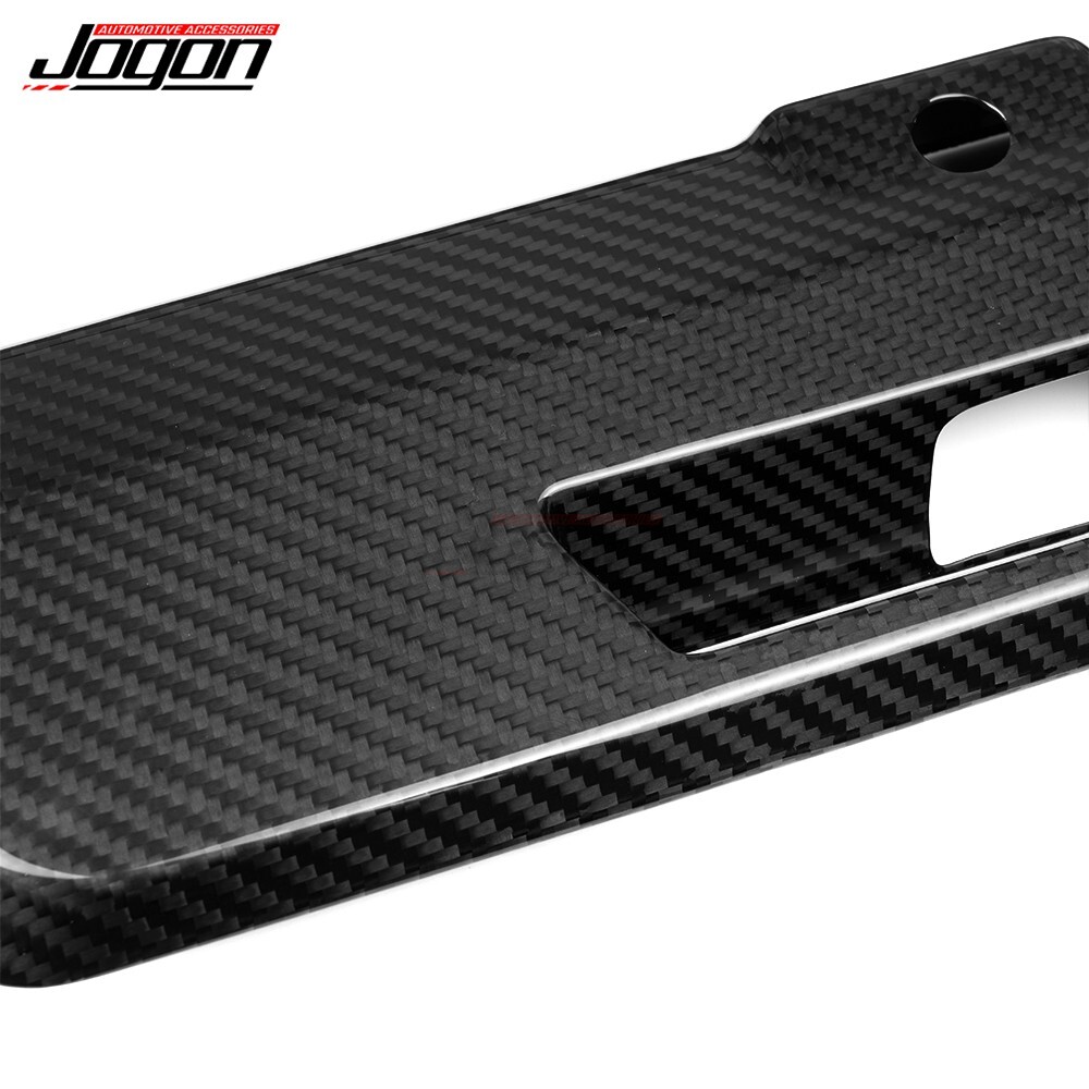 Dry Carbon Fiber For Ford F-150 2021-2024 F150 Raptor Tailgate Latch Handle Trim