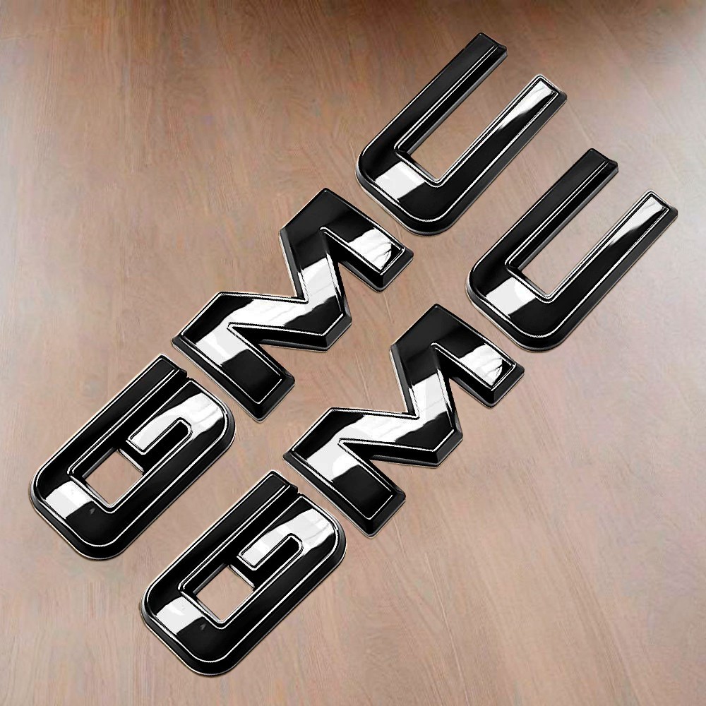 2019-26 GMC Sierra 1500 2500HD 3500HD Front Rear Glossy OVERLAY Emblem 23+Canyon