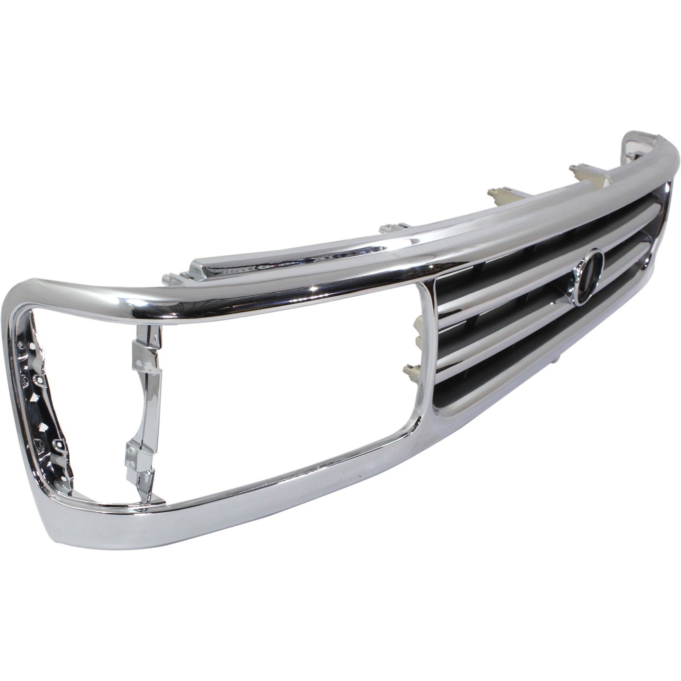 Grille Chrome Shell with Black Insert Plastic For 1993-1998 Toyota T100
