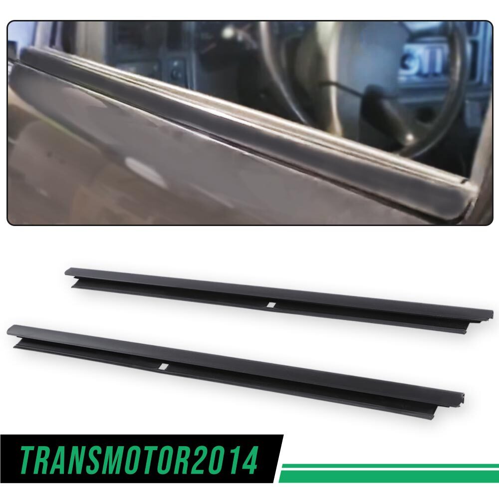 Outer Window Sweep Felt Rear Kit Set of 2 Fit For Chevy GMC Cadillac Truck Black
