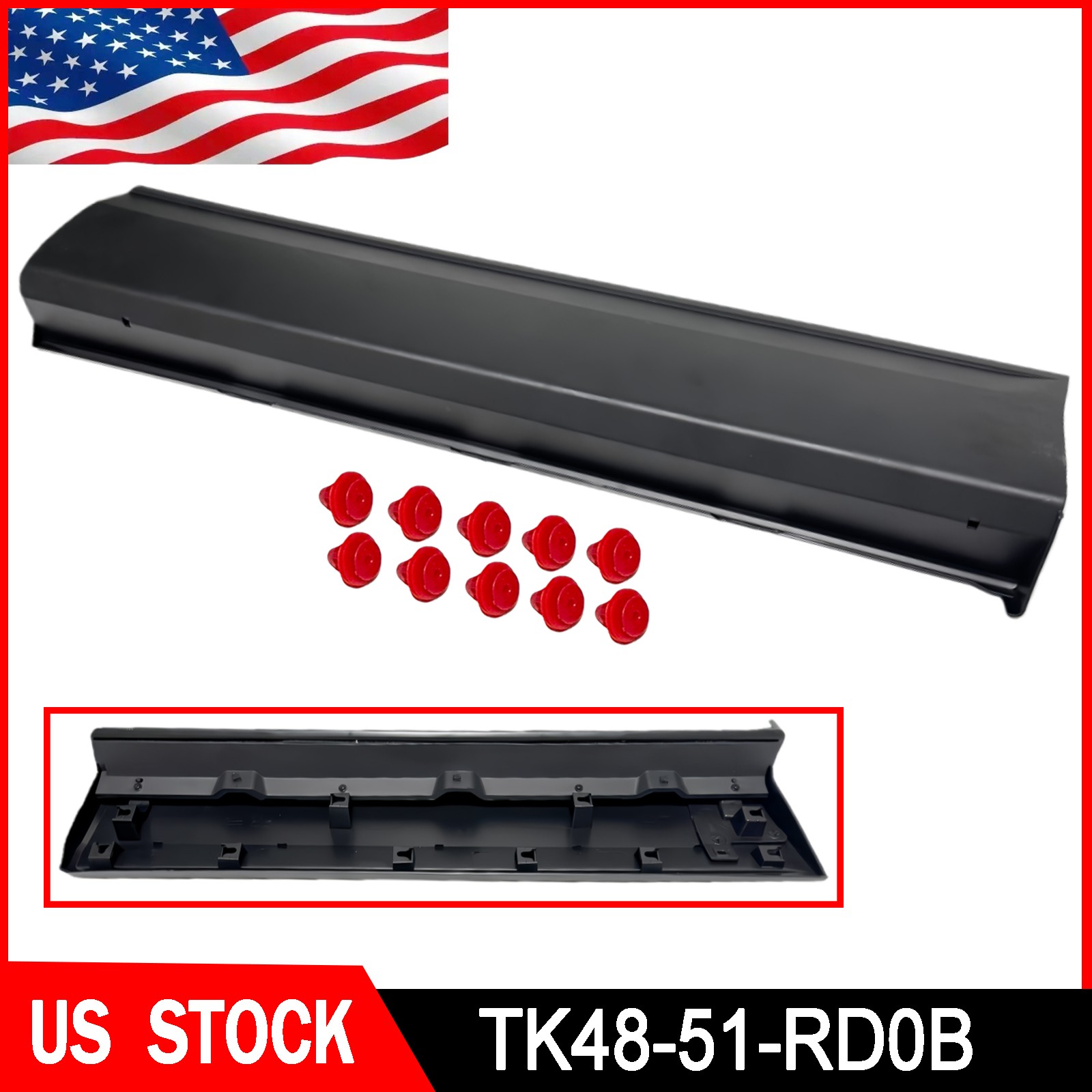 TK48-51-RD0B 1Pcs Rear Left Lower Door Molding Fits For Mazda CX-9 2016-2023