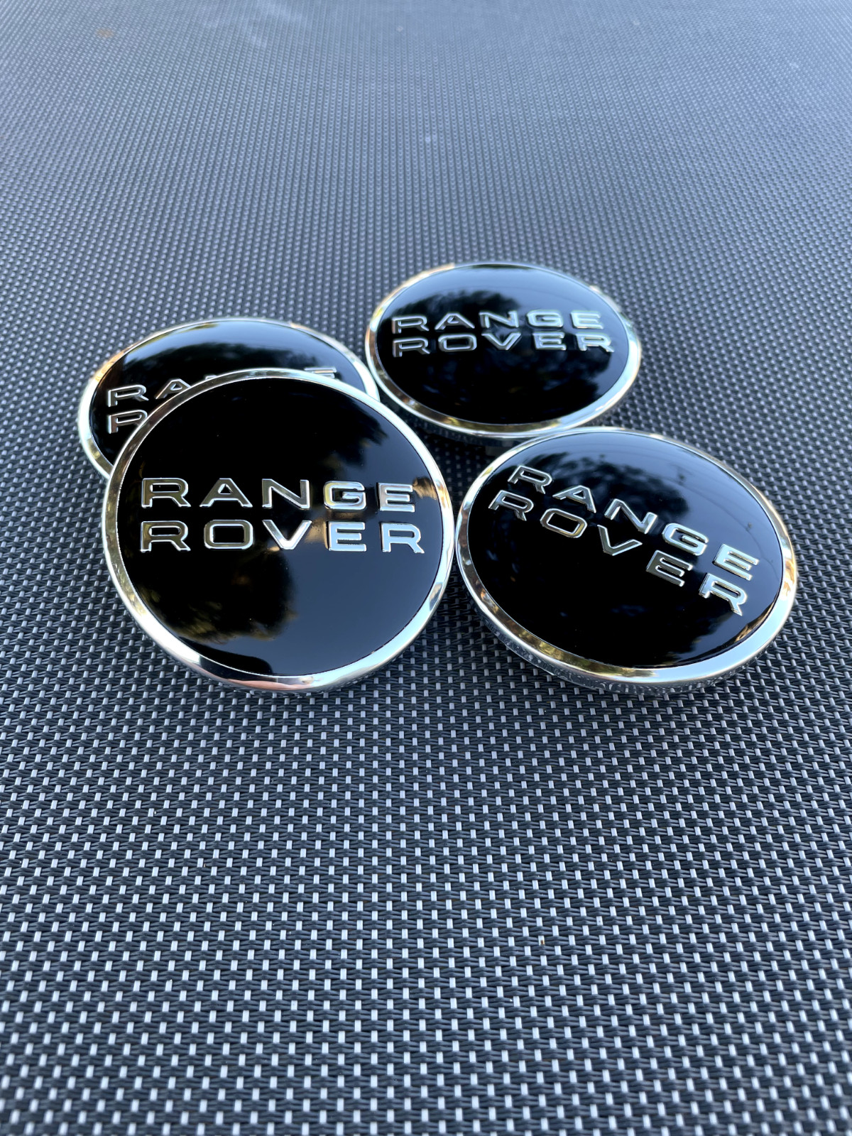 LAND/RANGE ROVER SET OF 4 BLACK 62 mm Wheel Hub Caps HSE LAND ROVER 2.44