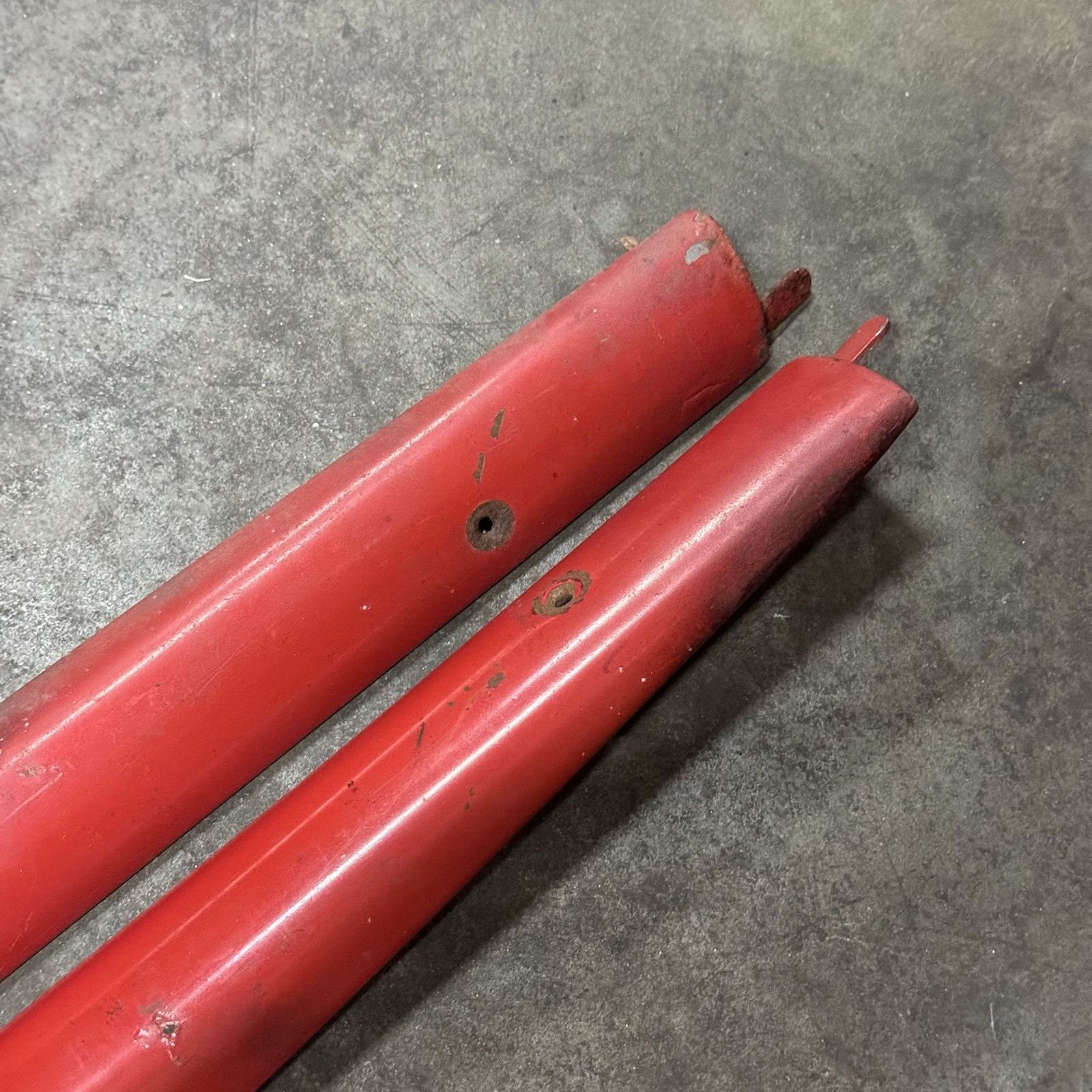 Porsche 356 B C Coupe Interior Quarter Window Garnish Rail Pair REAR Trim Piece