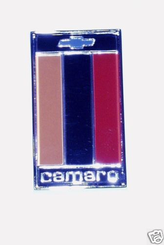 1975-1977 CAMARO TRUNK EMBLEM 75 76 77 ORANGE BLACK RED