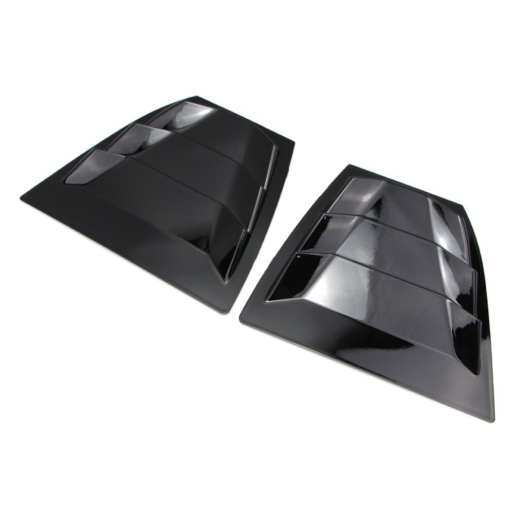 For Mazda 3 Axela 14-18 Shiny 1/4 Quarter Side Window Louver Scoop Cover Vent