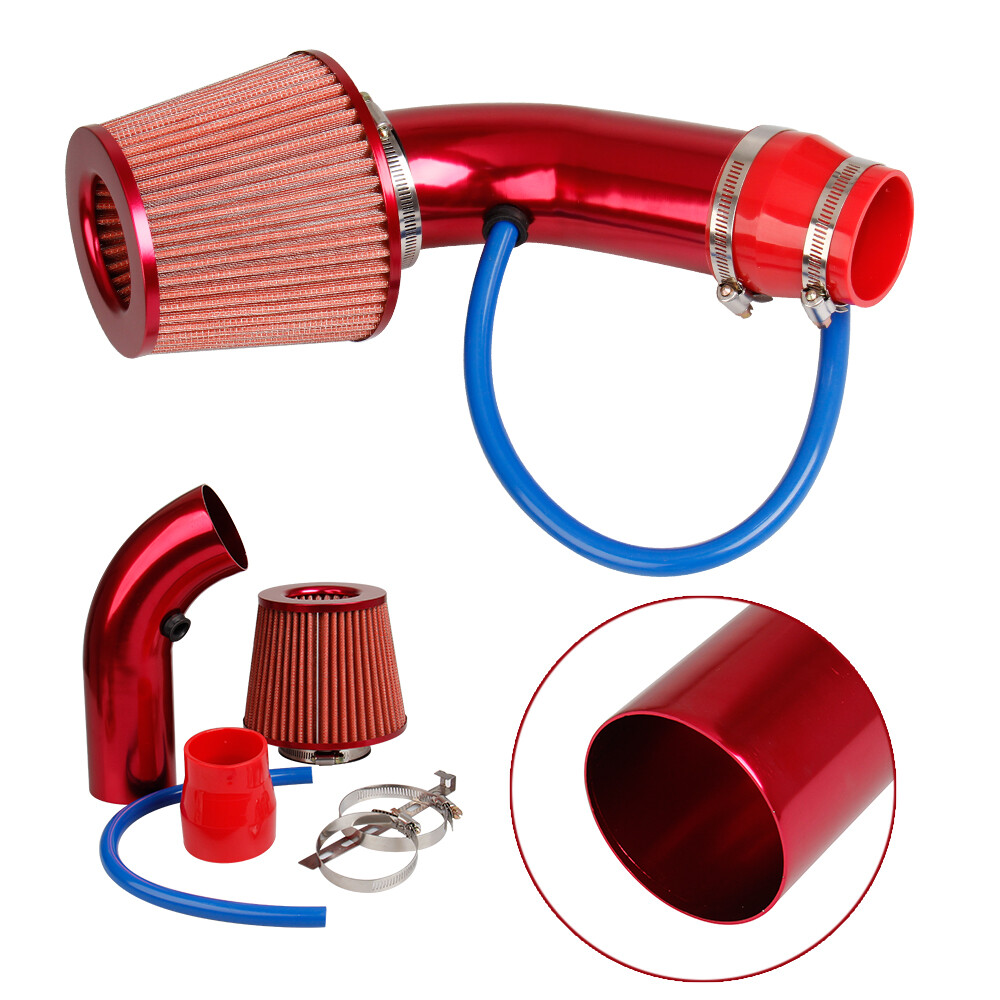 Cold Air Intake Filter Induction Kit Pipe Power Flow Hose System Car Auto Part