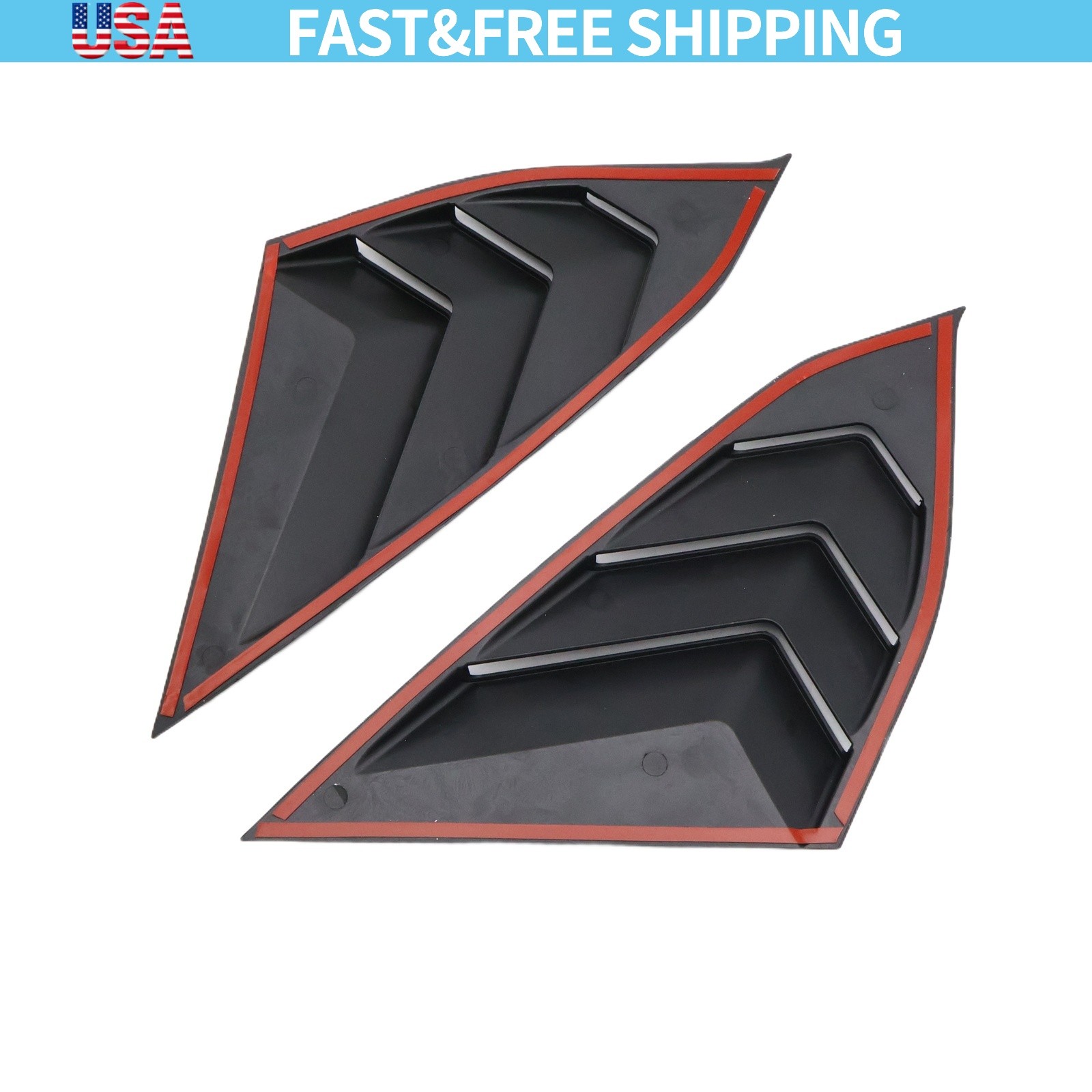 Side Window Louvers Cover For 2018-2020 Honda Accord Glossy Auto Accessories