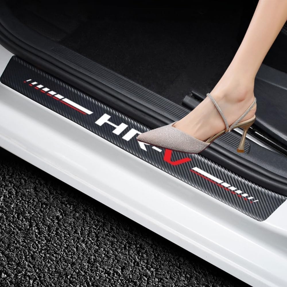 Custom Fit 4Pc Door Sill Protection Stickers for HR-V | Elegant & Waterproof