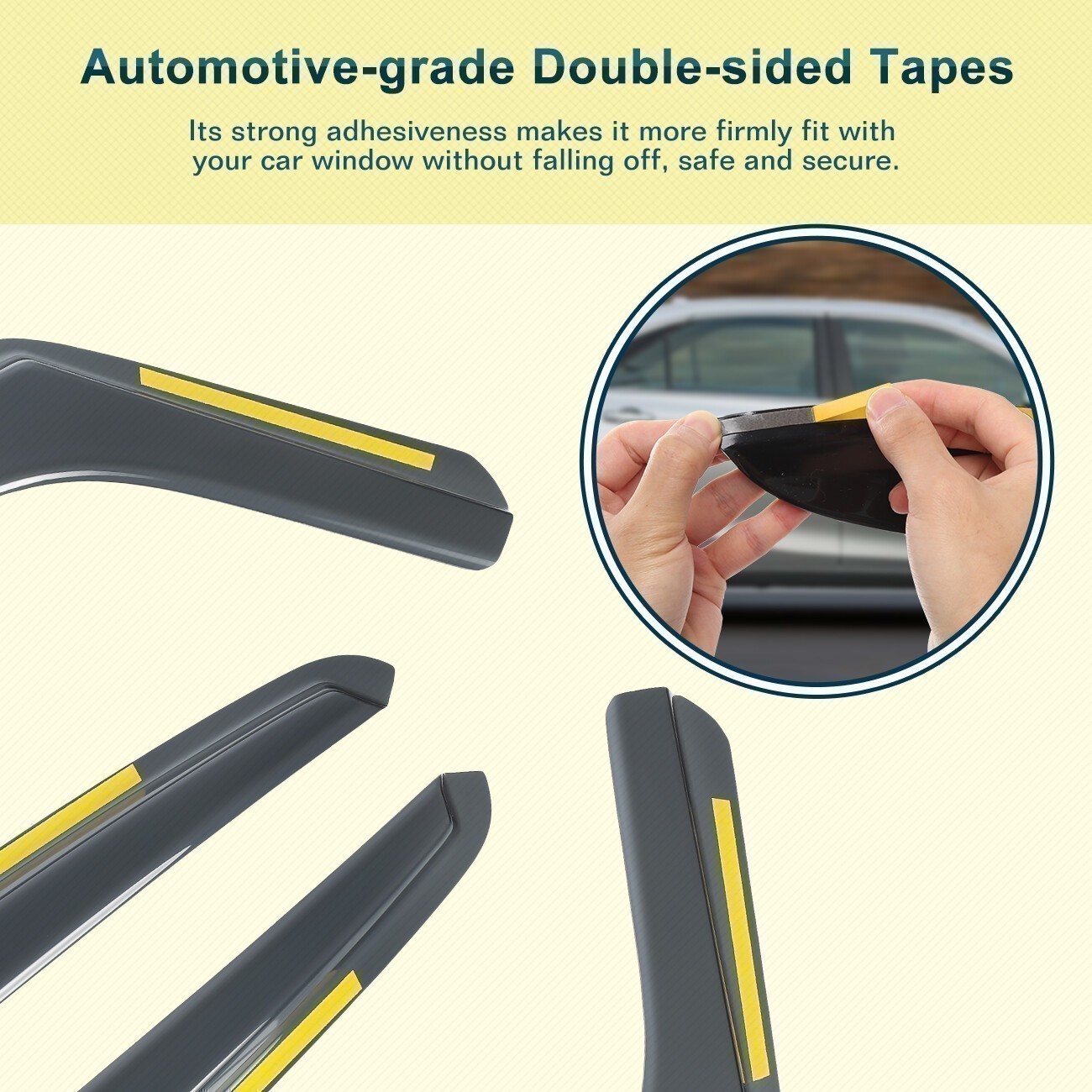 For Ford Focus 2012-2018 In-Channel Window Visors Vent Sun Rain –US