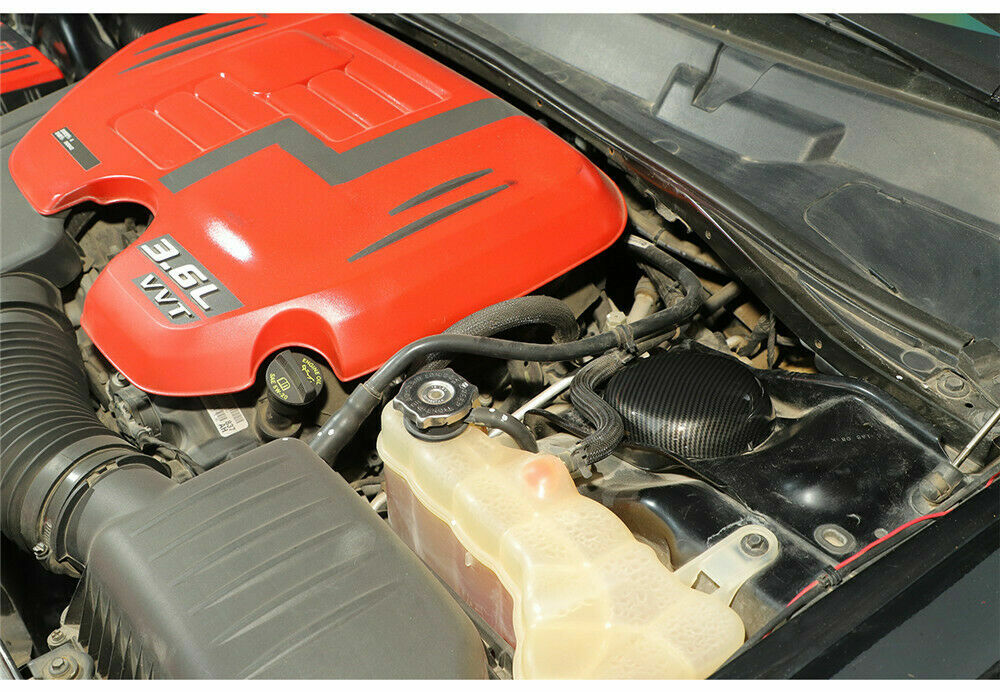 Engine Compartment Suspension Cover Trim For Dodge Challenger Charger 09+Carbon