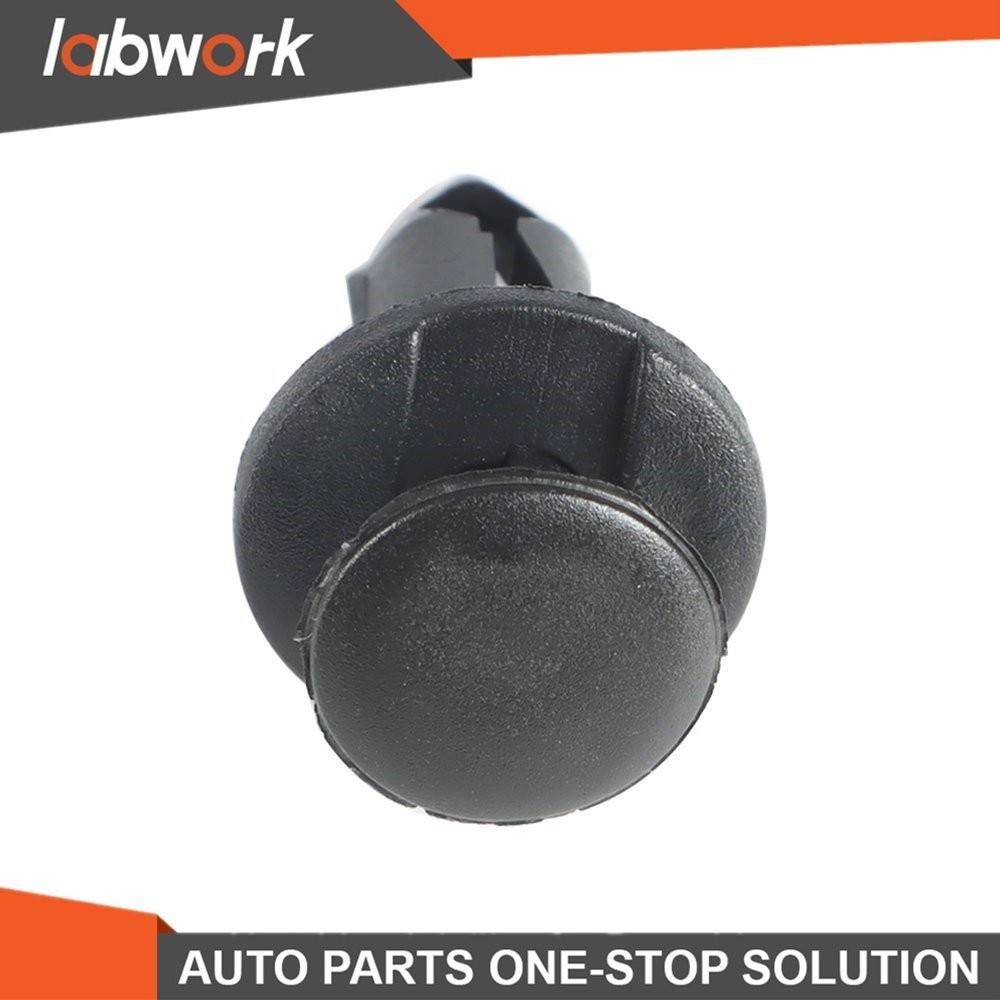 Labwork 100p 8mm Car Hole Push Pin Clips Plastic Rivets Fastener Fender Bumper