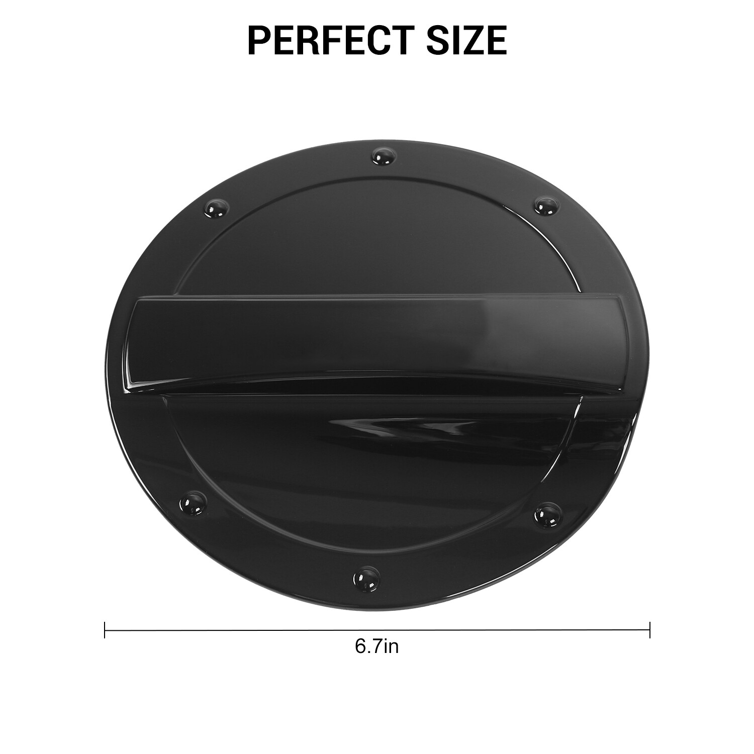 ✅ Fuel Cap Cover for Ford Mustang 15-23, Black