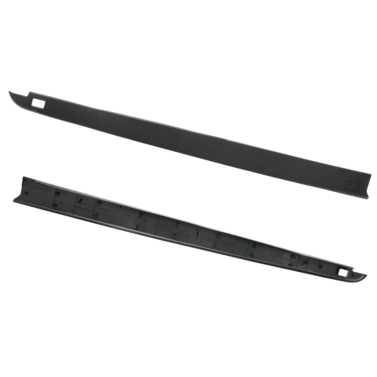 For 2009-2018 Ram 1500 Crew Cab 5.7” Rear Bed Rail Cap Molding Trim 3Pcs