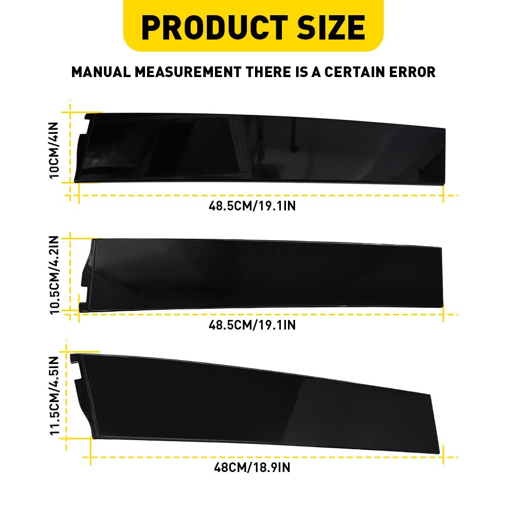 Door Pillar Window Trims Applique for Chevy Tahoe GMC Yukon Cadillac 2015-2018