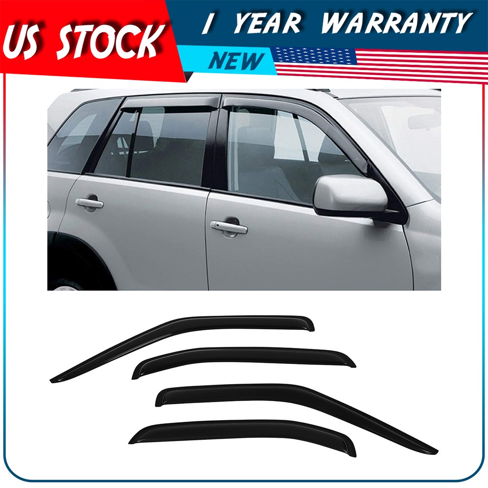 Window Visor Vent Rain Shades Guards Deflectors For 2000-2004 Nissan Xterra