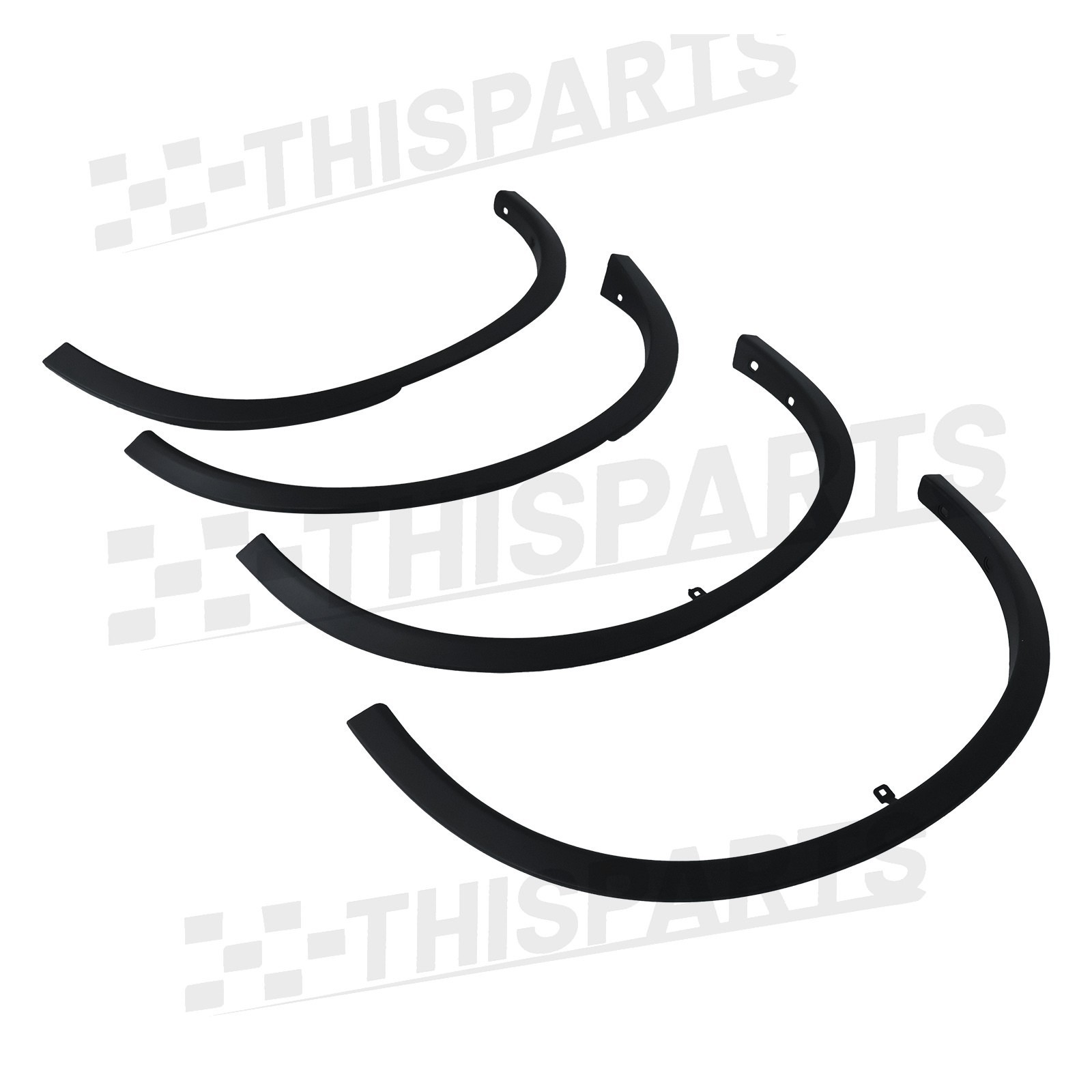 For 2014-2020 Nissan Rogue Black Front Rear Fender Flare Molding Trim Left Right