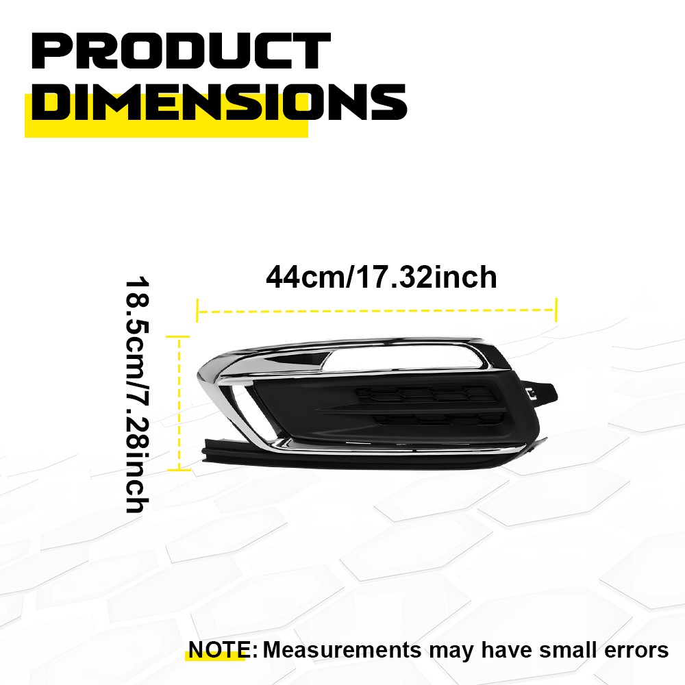 For 2015-2016 Chevrolet Cruze 94516100 Front Bumper Fog Light Cover Left Side 1X