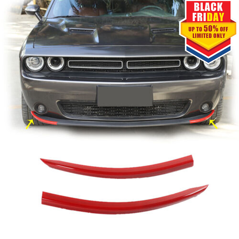 For Dodge Challenger 2015-2022 SXT Front Bumper Lip Cover Trim Frame Accessories