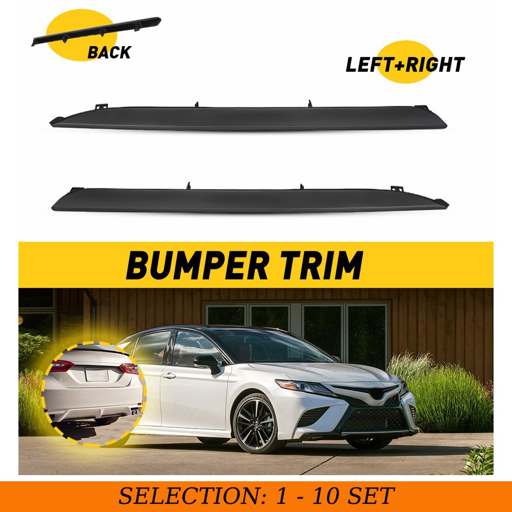 2-20 Black Front Bumper Lower Grill Trim Molding For Toyota Camry SE XSE 2018-20