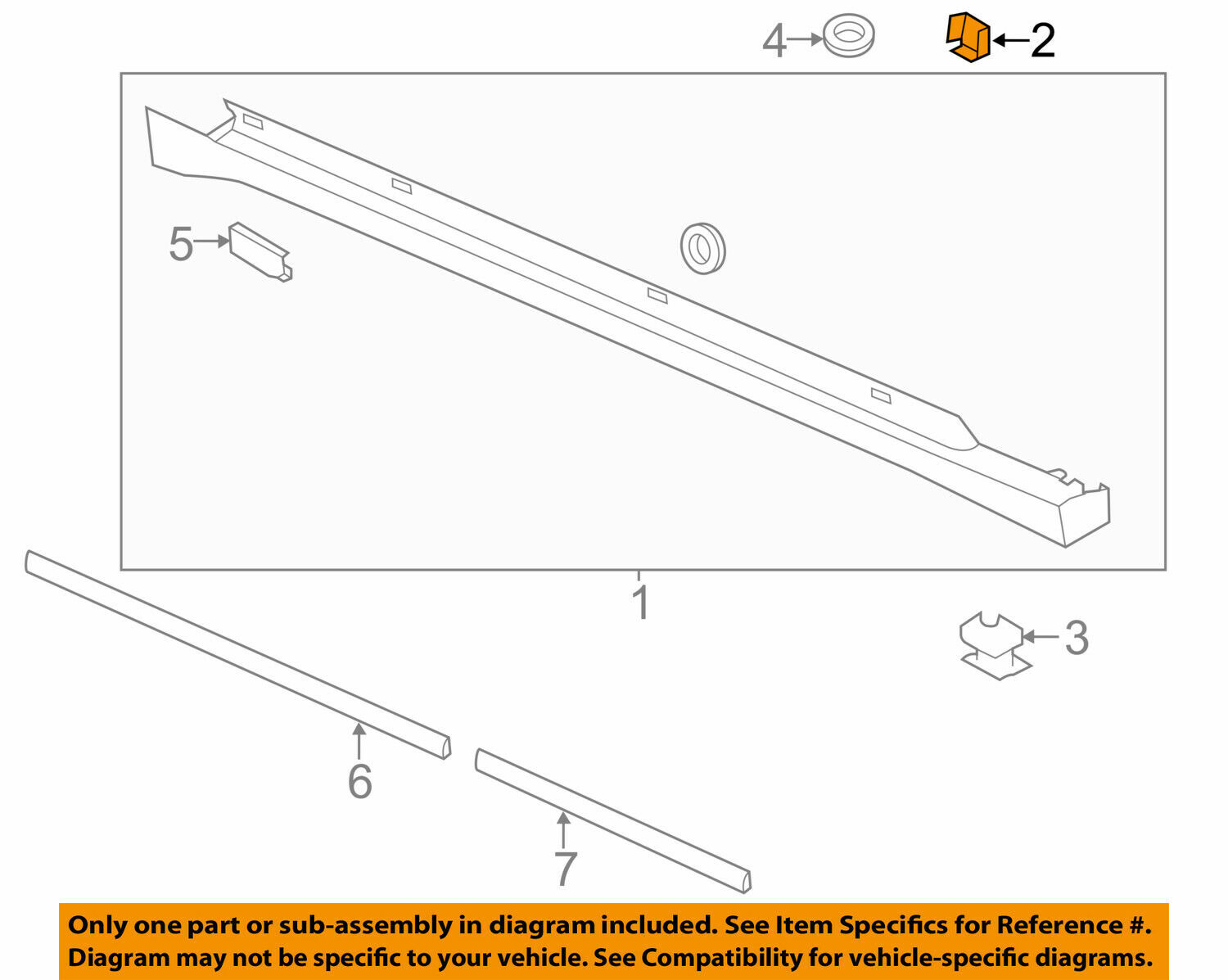 Ford OEM Exterior Rocker Panel Molding Retainer pins W716503S300 (4 pieces